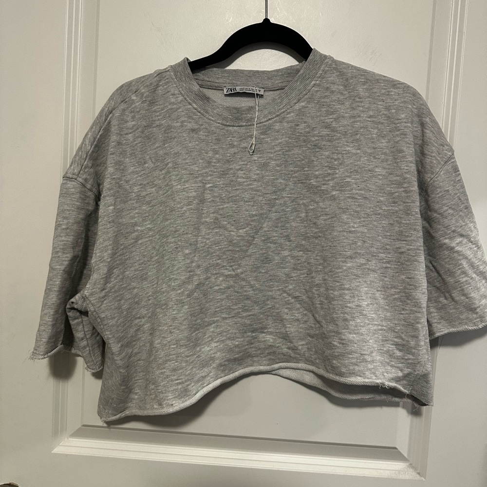 Zara Heather Gray Women's Short Sleeve Tee